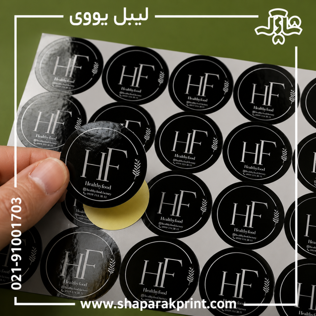 چاپ لیبل یووی دایره ای