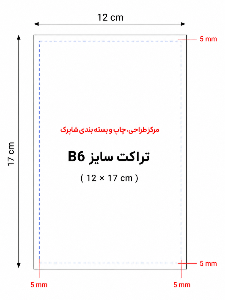 چاپ تراکت سایز B6