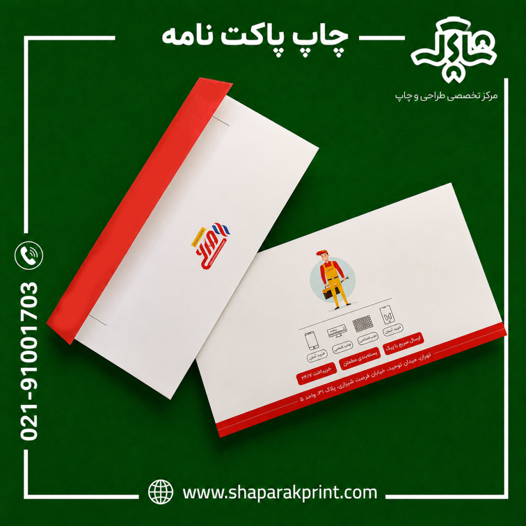 چاپ پاکت نامه